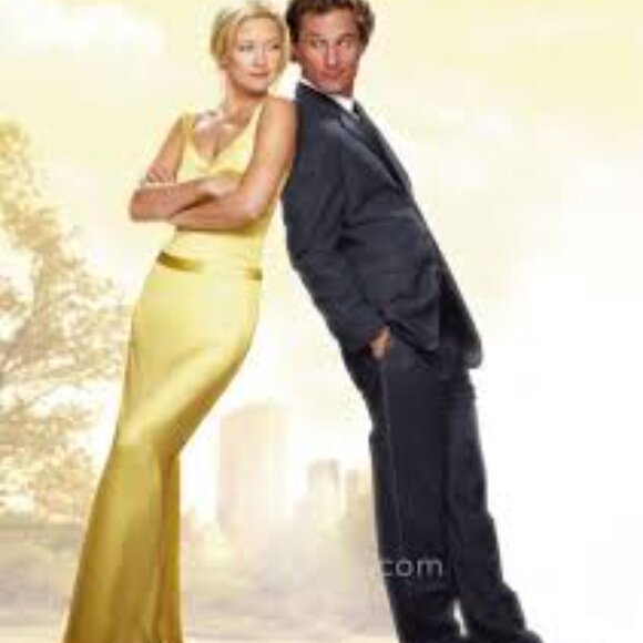 VINTAGE Y2K Caché 100% Silk Yellow "How to Lose a Guy in 10 Days" Dress - Size 4 - Picture 3 of 12